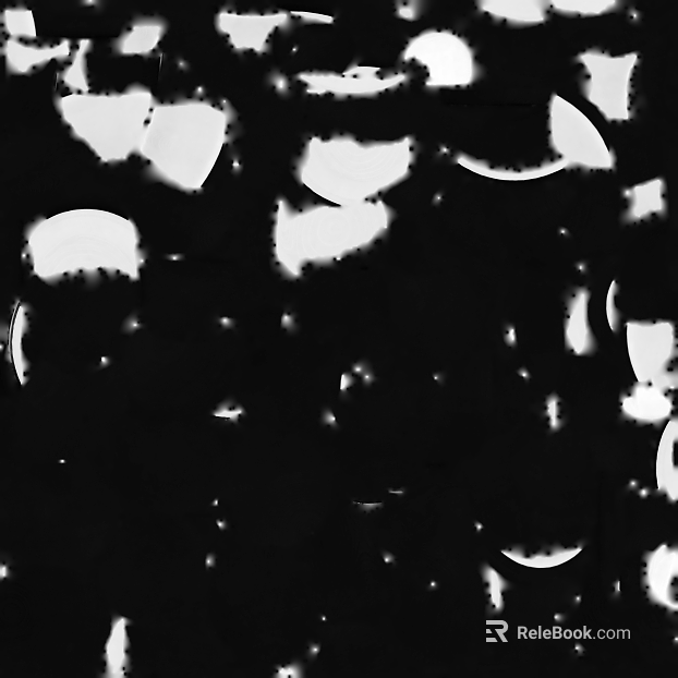 Black and white flare bump map texture