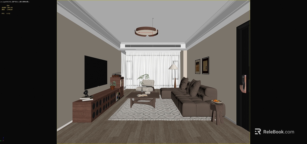 Indoor Scene of Modern Guest Restaurant texture