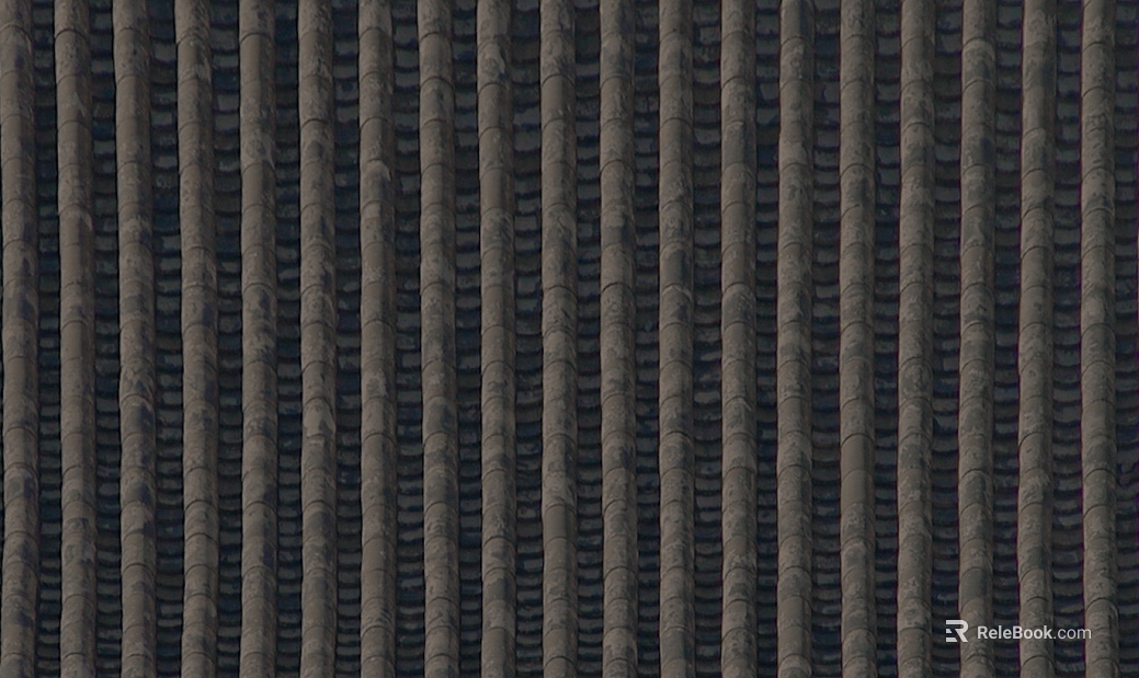 Green gray Chinese green tile roof building materials texture