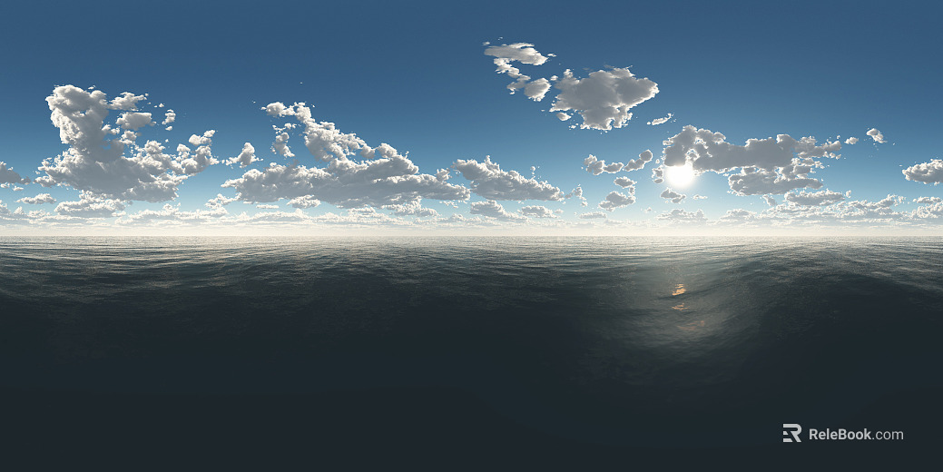 Sea Level Sea Skies Sunny Day HDR texture