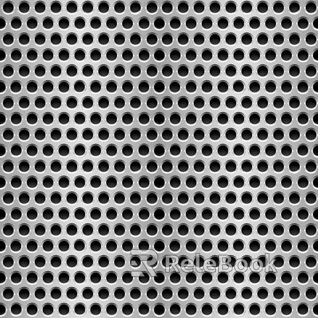 Perforated plate metal texture