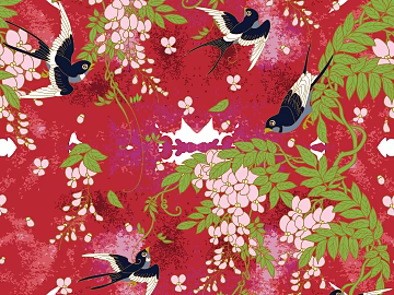 Chinese Classical Continuous Wallpaper 3d model