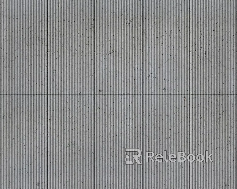 Cement board gray slotted brick texture
