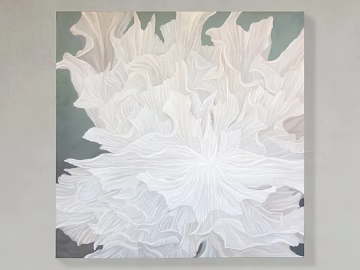White Three-dimensional Flower Decorative Painting Living Room Hanging Painting texture (ID:ffaeh973579)