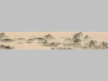 Ink Chinese Landscape Painting Living Room Decorative Painting texture (ID:ffaeh825056)