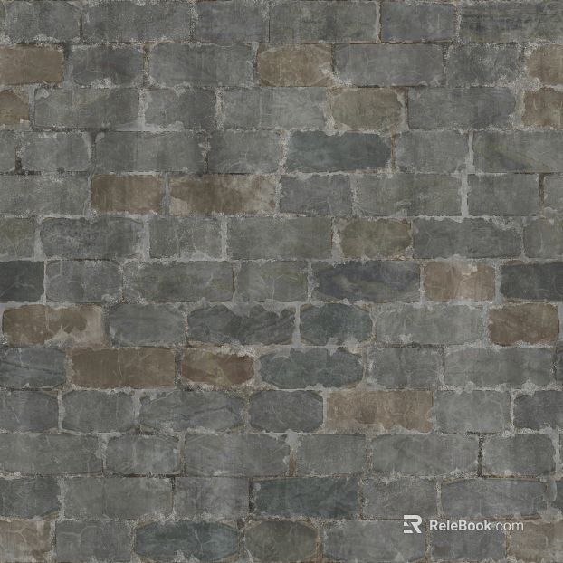 Grey brown retro culture stone background wall tiles texture