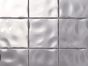 Stainless Steel Plaid Brick Art Brick 3d model