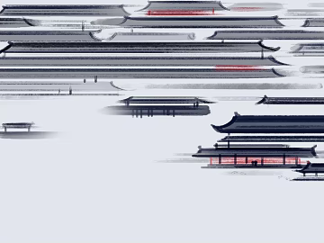 New Chinese ink ancient building roof texture (ID:ffaeh053764)