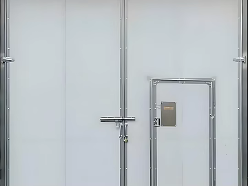 gray industrial swing door texture (ID:ffaeh671494)