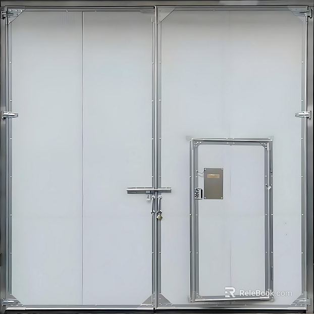 gray industrial swing door texture