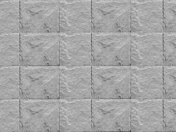 Grey culture stone wall paving 3d model
