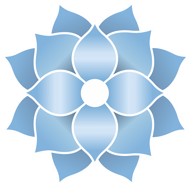Light blue floral mosaic tile texture