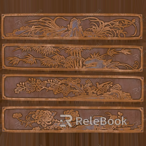 wood carved cherry woodcut texture