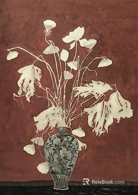 Plant painting texture