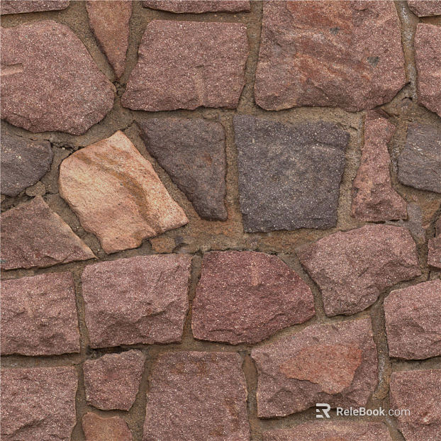 Culture Stone Gravel Wall Red Sand Stone texture
