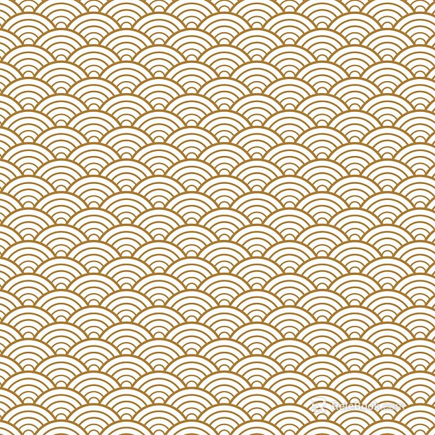 Light gold Chinese water pattern decoration wallpaper texture