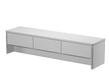 Simple white wood grain TV cabinet texture (ID:ffaeh845296)