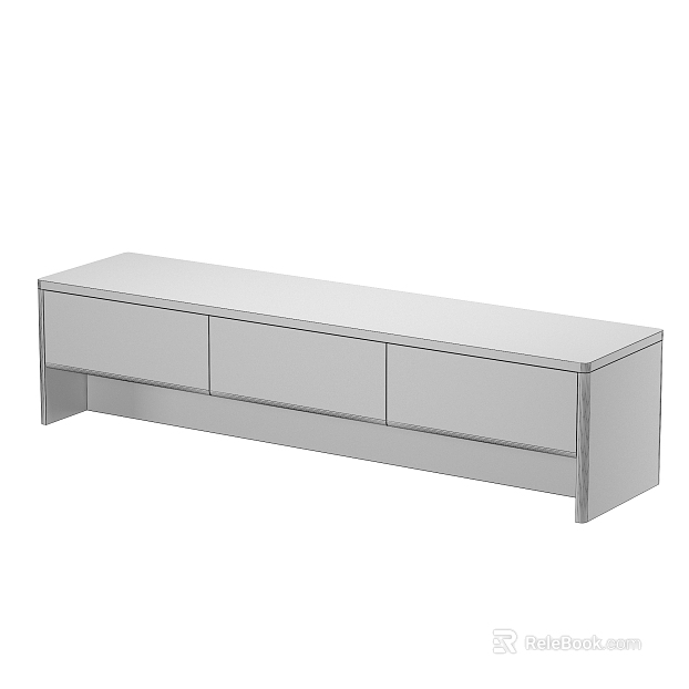 Simple white wood grain TV cabinet texture