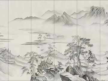 landscape painting texture (ID:ffajg31211)