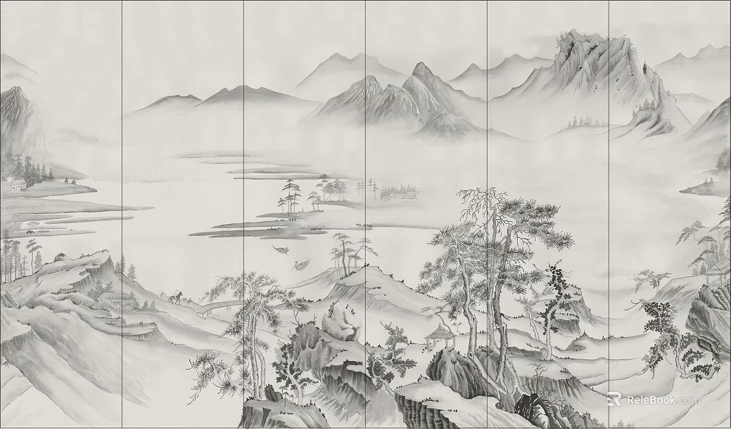 landscape painting texture