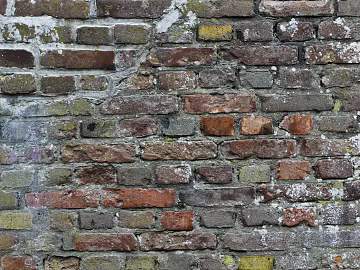 old brick wall graffiti wall old red brick wall 3d model