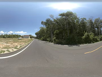 Outdoor Country Road Lawn Daytime HDR texture (ID:ffabg37011)