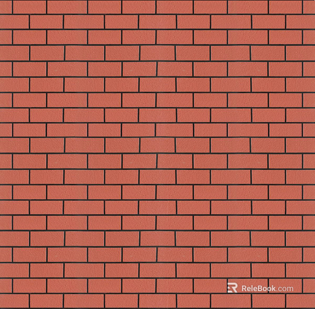 Brick wall villa facade red cultural brick texture