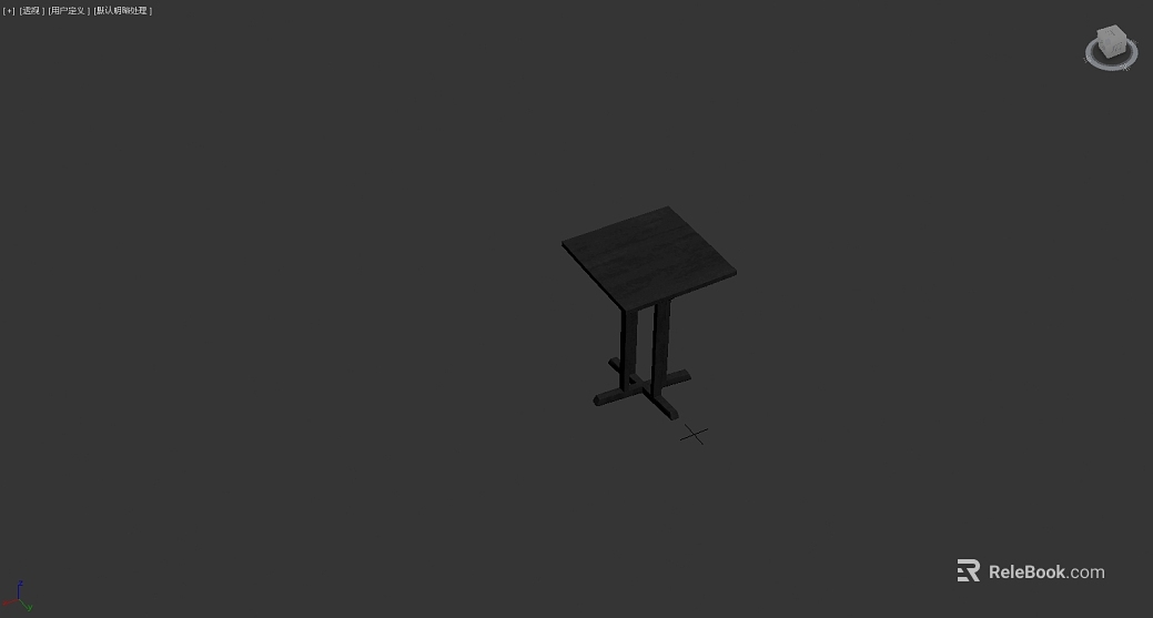 Black solid wood side table texture