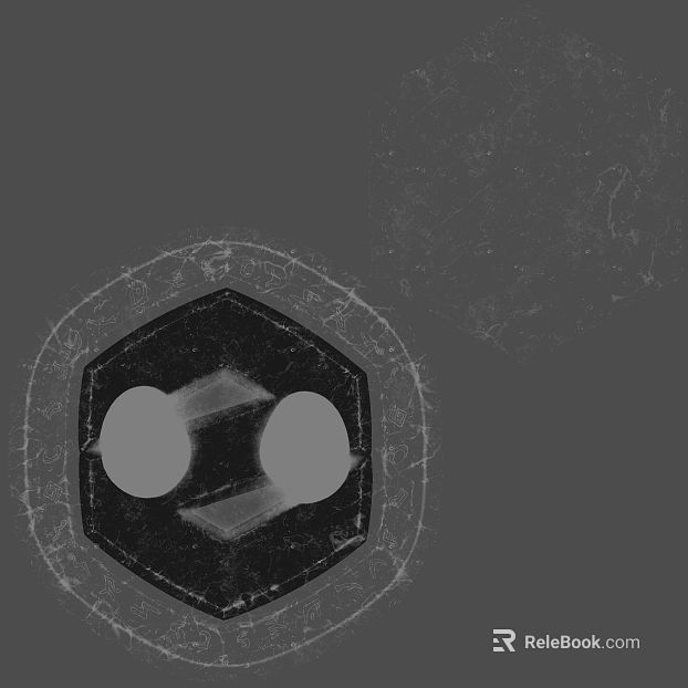 Dark Grey Magic Rune Decoration Map texture