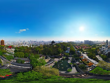 HDR City Eco Park Panorama texture (ID:ffach128803)