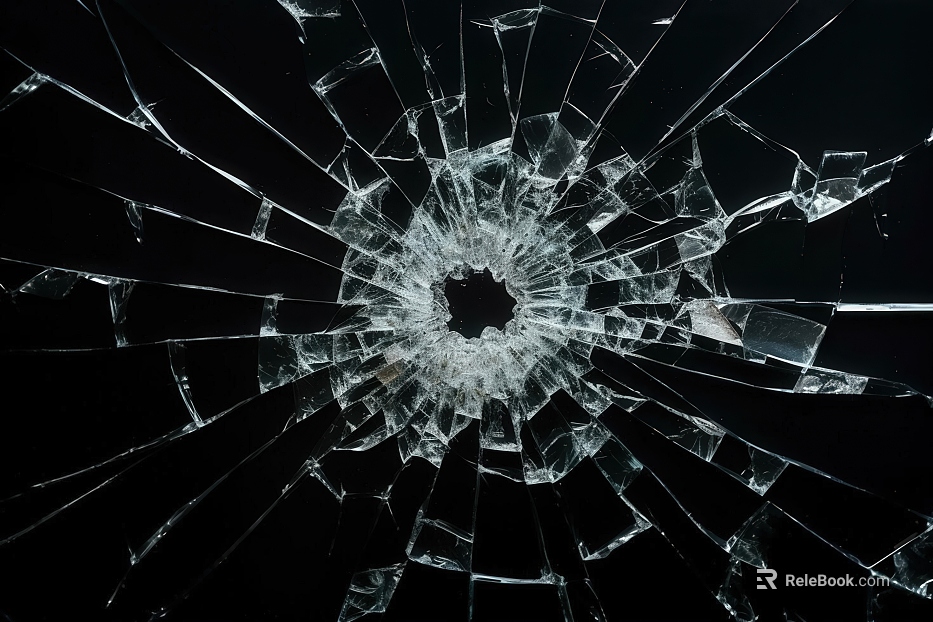Broken glass texture
