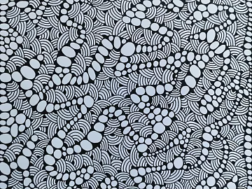 Black and white pattern hand-painted wallpaper wallpaper wall covering wall cloth flower cloth texture painting decorative painting (ID:ffach021043)