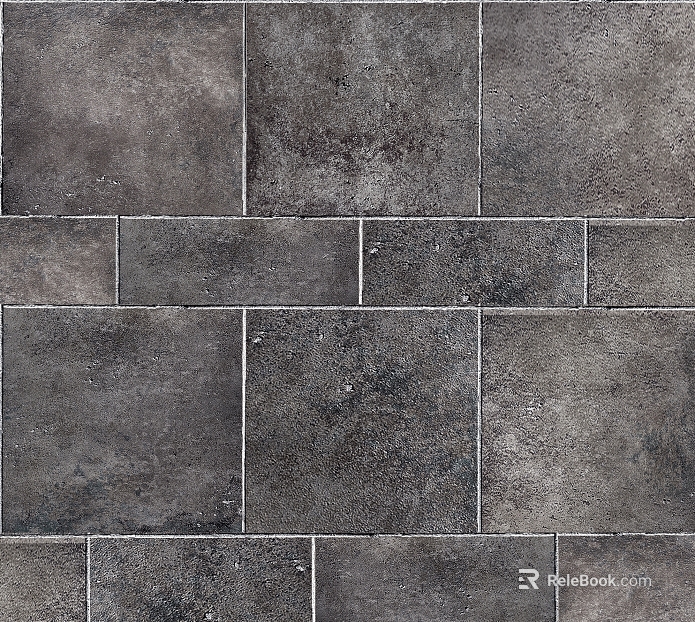 Dark gray antique brick kitchen and bathroom wall ground texture