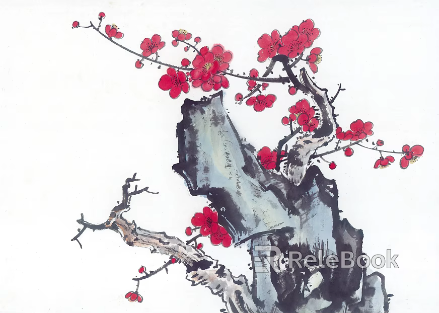 Ancient Tree Decorative Painting texture