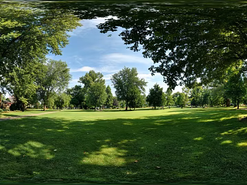 Blue sky white clouds lawn forest landscape panorama texture (ID:ffach164738)