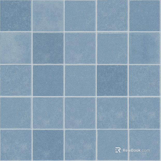 Vintage blue small square brick texture