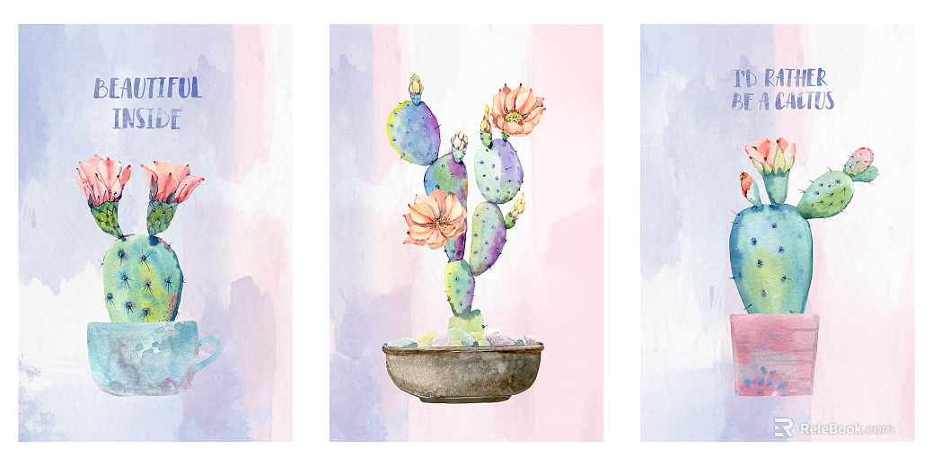 Plant painting texture