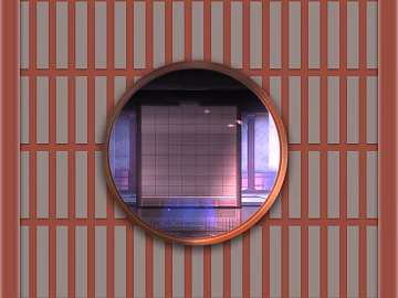 New Chinese-style red-brown wood grille partition texture (ID:ffaeh457989)