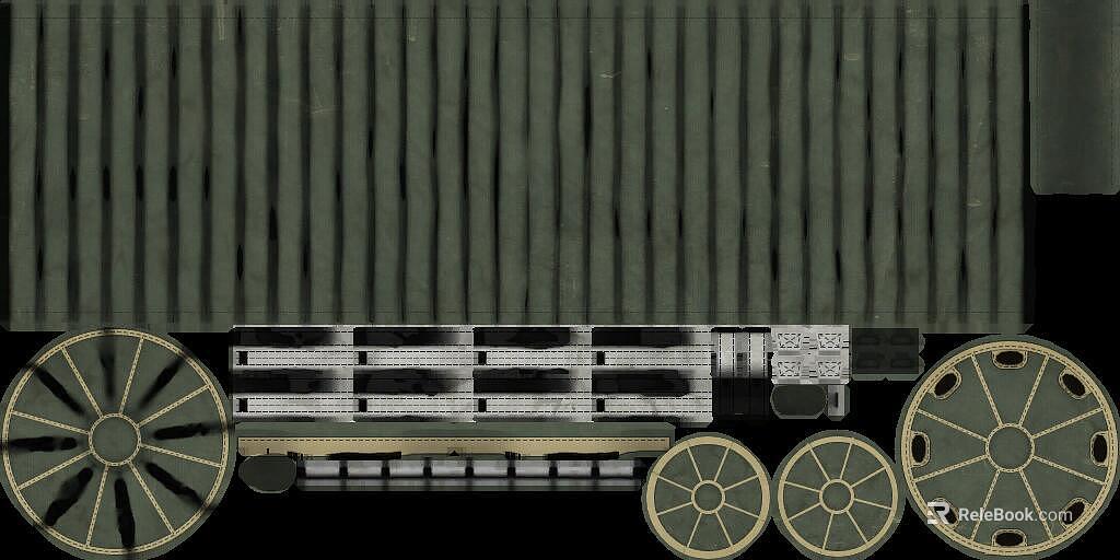 Retro Army Green Container Carrier texture