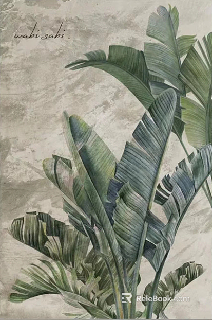 Plant painting texture