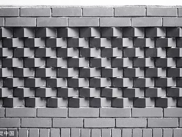 Dark gray woven brick wall interior and exterior wall texture (ID:ffaeh415539)