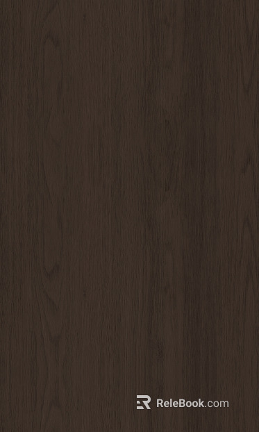 Dark brown walnut wood veneer texture