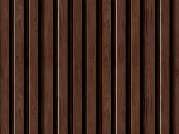 Wood-grain wooden louver panel 3d model