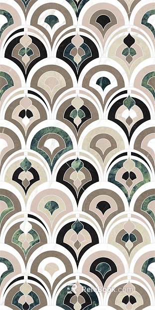 Marble mosaic tiles texture