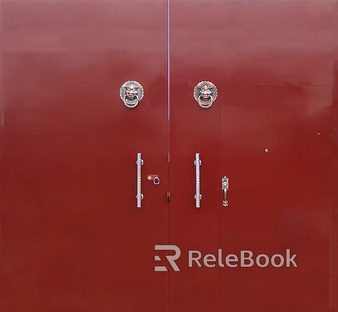 Metal door texture