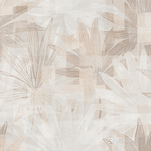 Beige plant wallpaper texture