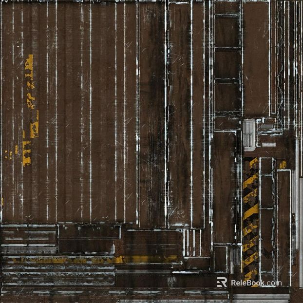Dark brown old metal plate industrial plant surface texture