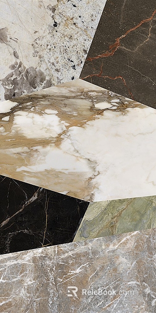 Marble Rock Slab Luxury Stone Collage texture