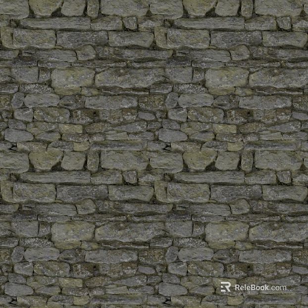 Grey blue rubble stone for exterior wall texture