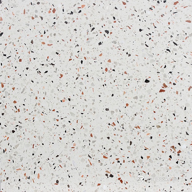 Light gray terrazzo kitchen and bathroom floor tiles texture
